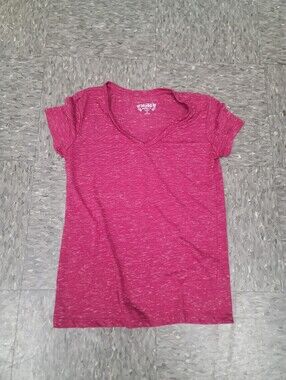 Mudd Everyday Tee Relaxed Womens Medium Red Heather
